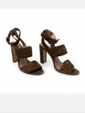 Madewell The Octavia Studded Suede Leather Heels